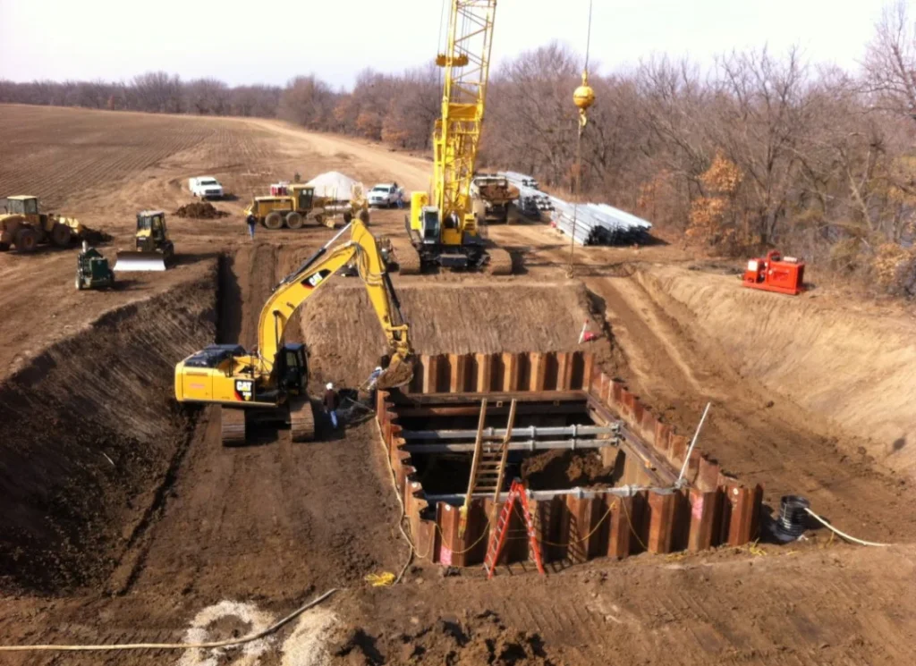 Site excavation and leveling