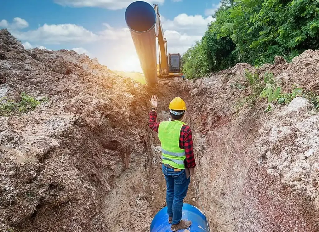 drainage pipe installation